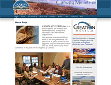 Tablet Screenshot of canopyministries.org
